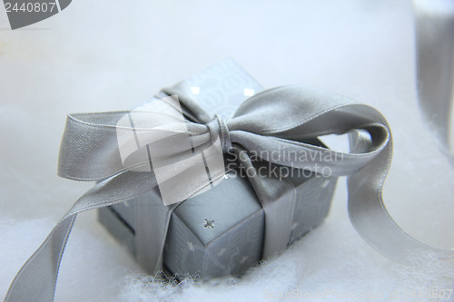 Image of Silver Christmas gift