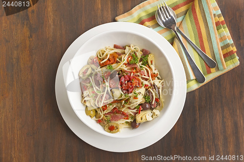 Image of Mediterranean Salami Spaghetti