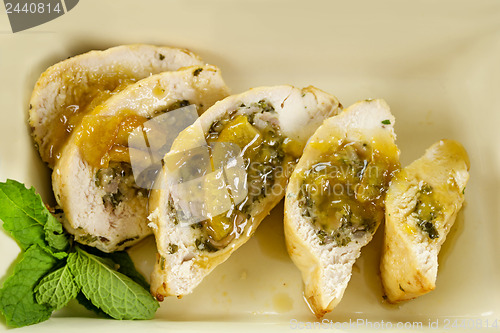 Image of Sliced Stuffed Chicken