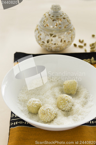 Image of Coconut Cardamon Burfi