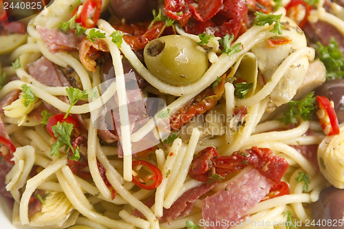 Image of Mediterranean Salami Spaghetti