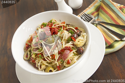 Image of Mediterranean Salami Spaghetti