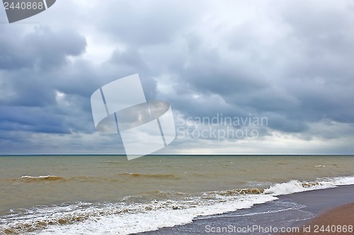 Image of Storm clouds over the sea surface