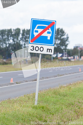 Image of Sign of the end of a highway