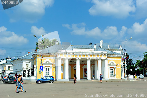 Image of Former military guardhouse (19 cent.) in Kostroma (Golden Ring of Russia) in the central (Susanin) square