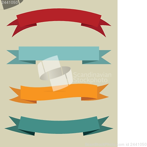 Image of Set of vintage banners. Vector illustration.