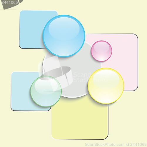 Image of abstract glass icons