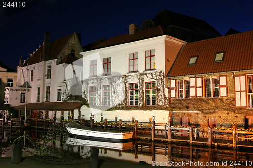 Image of Bruges by night