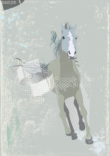 Image of running horse