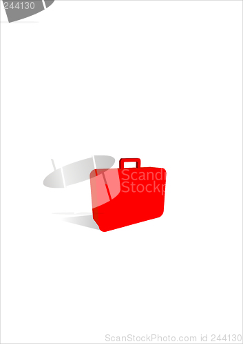Image of simple suitcase icon.