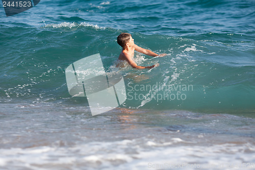 Image of Happy in the sea