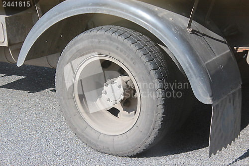 Image of wheel of car