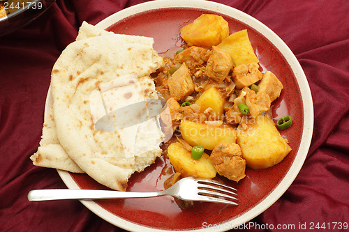 Image of Vindaloo meal from above