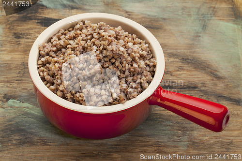 Image of cooked buckwheat kasha