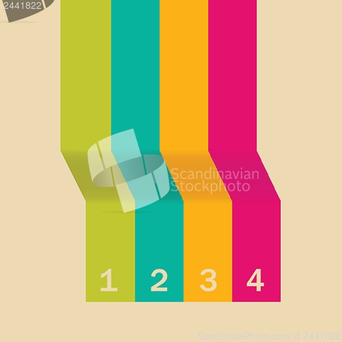 Image of vector web design template  lines in perspective