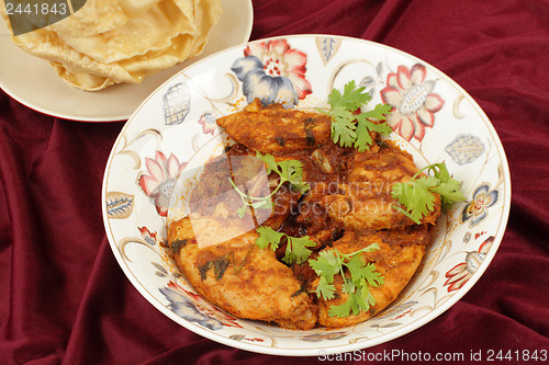 Image of Kashmiri chicken and pappadums