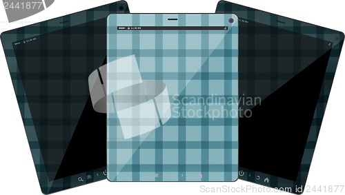 Image of Realistic Concept Of Tablet PC set. Isolated On White Background