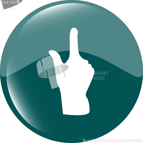 Image of Like hand icon button sign