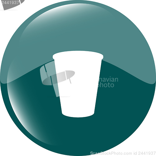 Image of Coffee cup icon web button