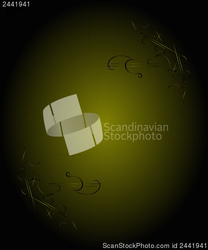Image of Vintage background with golden elements