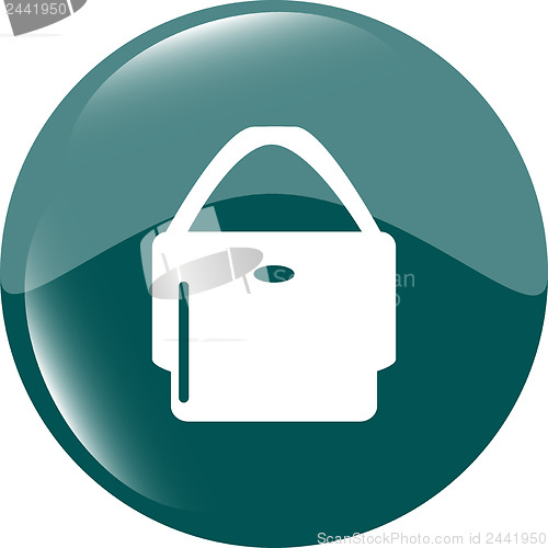 Image of shopping bag icon web button