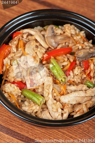 Image of Rice chicken vegetable