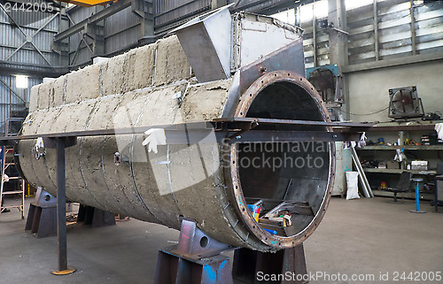 Image of Industrial drier under construction