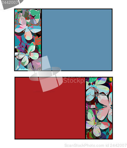 Image of Butterfly cards isolated