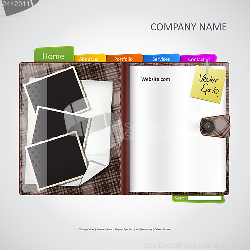 Image of Website template agenda