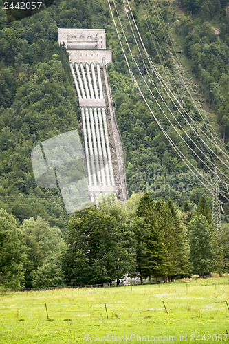 Image of water power plant Walchensee Bavaria Germany