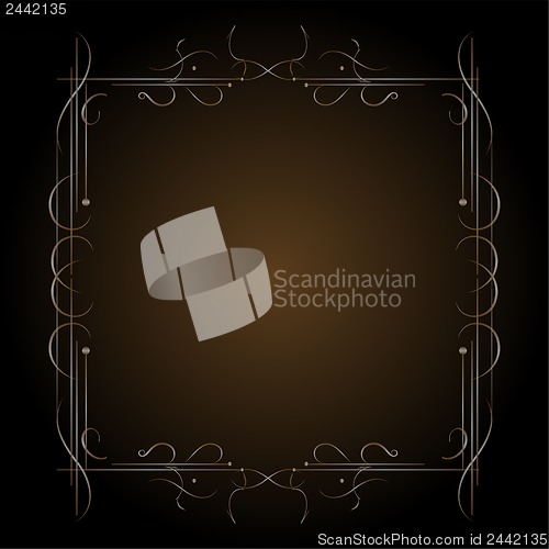 Image of llustration the luxury gold pattern ornament