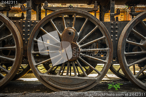 Image of Part of an old industrial train