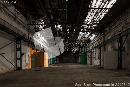 Image of Industrial interior of an old factory