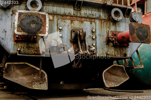 Image of Closeup photo of a train