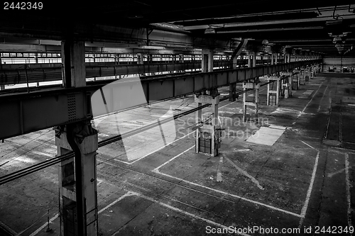 Image of Industrial interior of an old factory