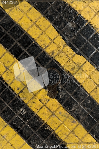 Image of Yellow and black industrial texture