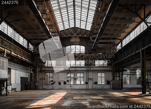 Image of Industrial interior of an old factory