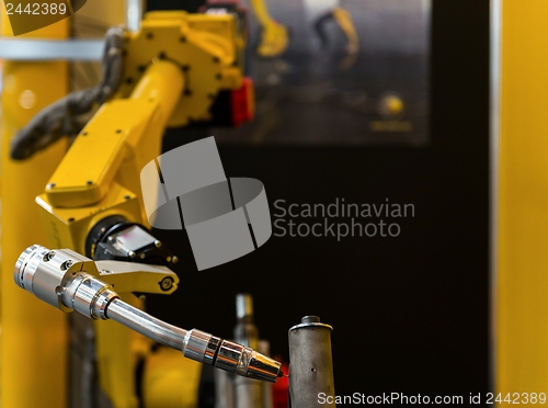 Image of Welder machine in a factory