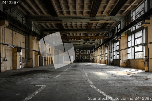 Image of Industrial interior of an old factory