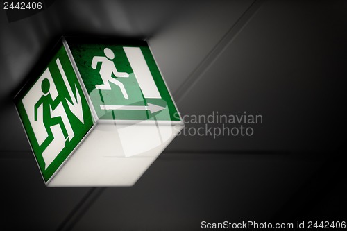 Image of Exit sign on the wall