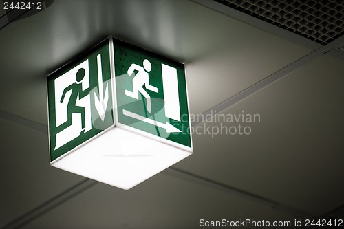 Image of Exit sign on the wall