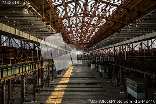 Image of Industrial interior of an old factory