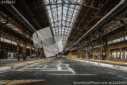 Image of Industrial interior of an old factory