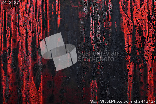 Image of Rusted metal texture closeup photo