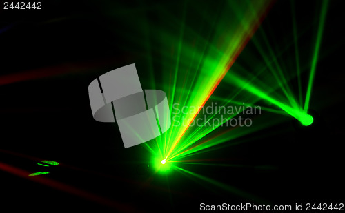 Image of Bright disco lights and lasers