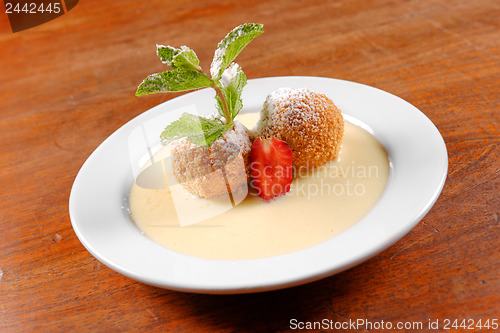 Image of Delicious hungarian dessert closeup