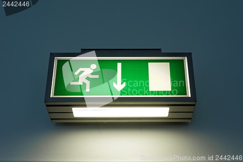 Image of Exit sign on the wall