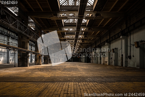 Image of Industrial interior of an old factory