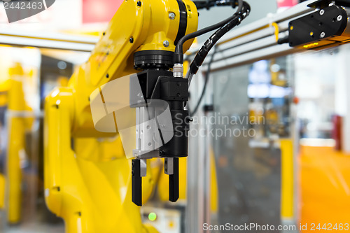 Image of Robot arm in a factory