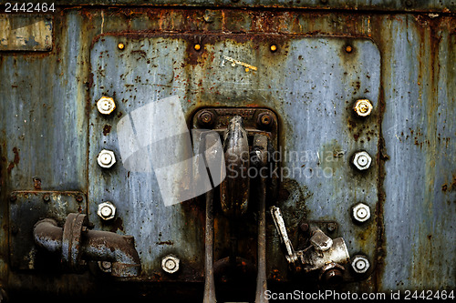 Image of Industrial crain closeup photo